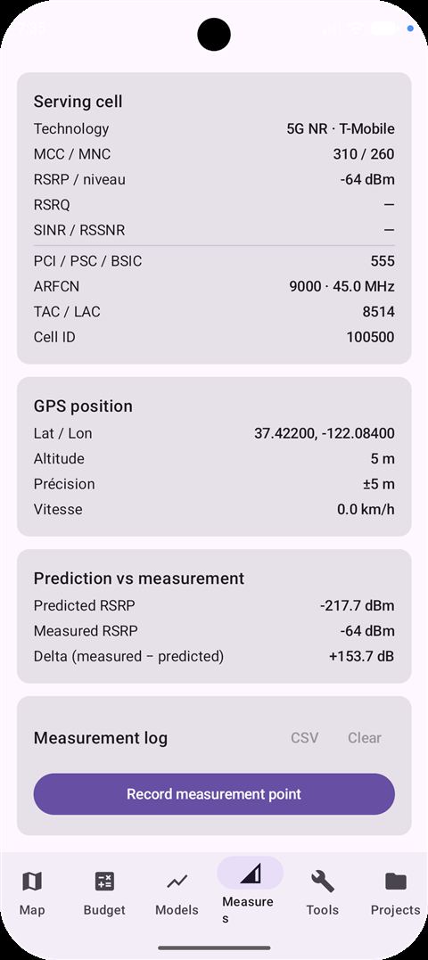 Captura de pantalla 3 de GSM Coverage Planner