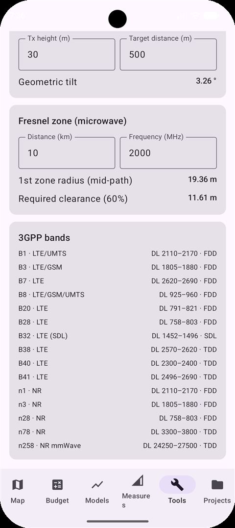 Captura de pantalla 5 de GSM Coverage Planner