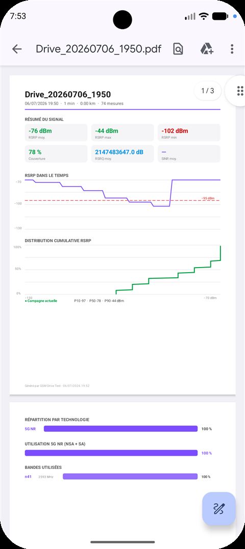 Screenshot 10 von GSM Drive Test